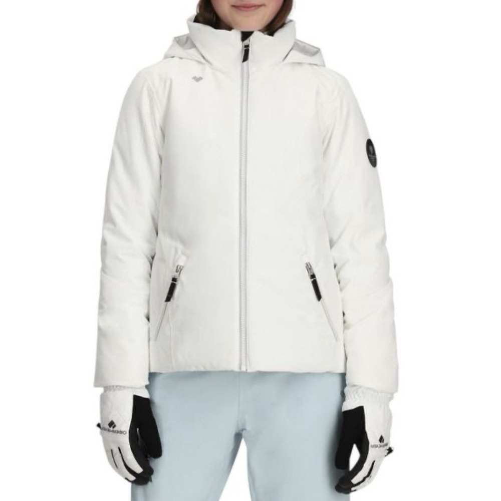 Obermeyer Teen Medium (10-12) Rylee Insulated Ski Jacket White #31106 ‼️READ